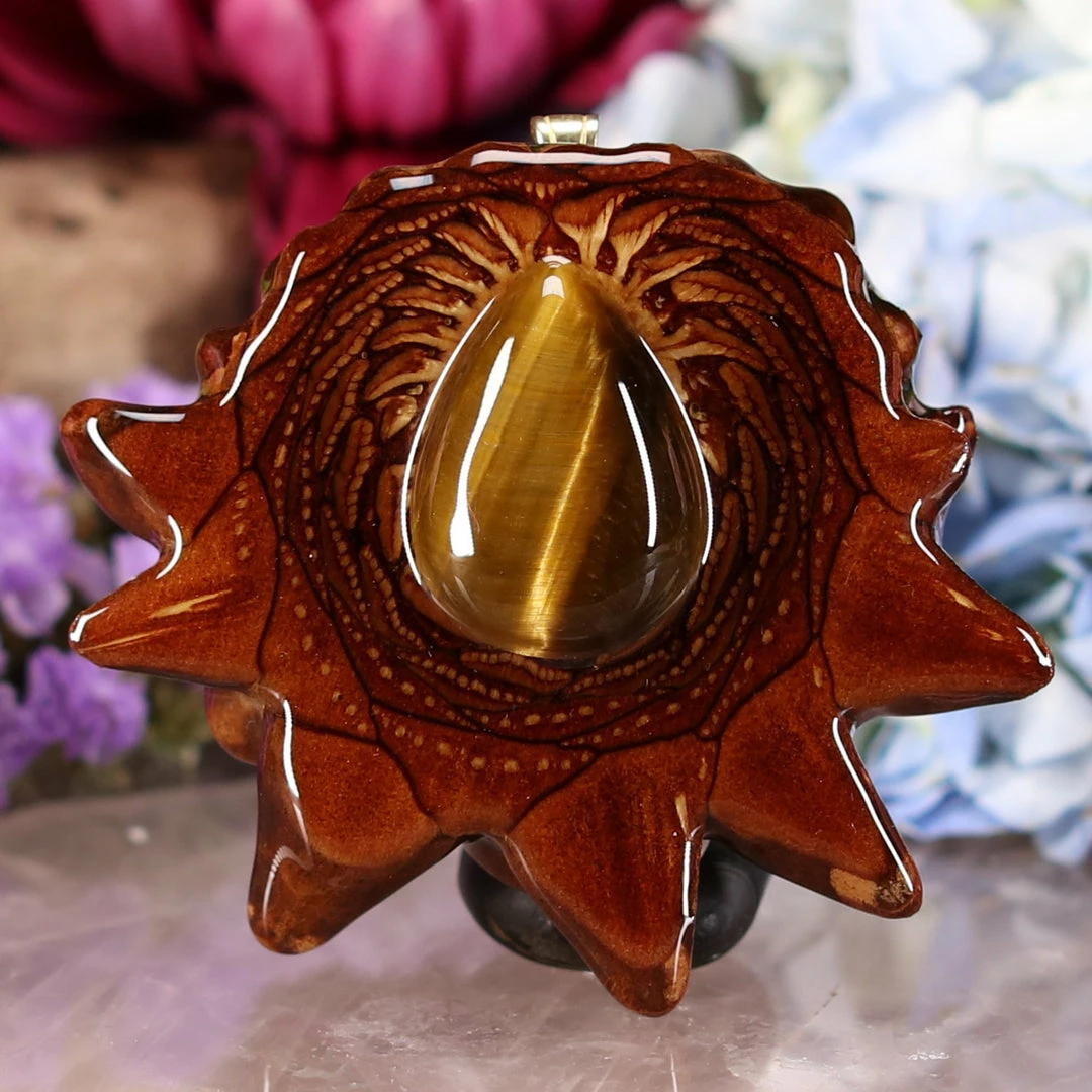 TEP Pendants Yellow Tiger's Eye 3 TEP Pendants Yellow Tiger's Eye