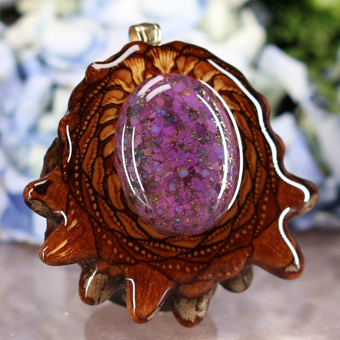 TEP Pendants Purple Mohave Turquoise 5 TEP Pendants Purple Mohave Turquoise