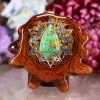 TEP Green Mohave Turquoise With Silver 64 Star Tetrahedron Pendants