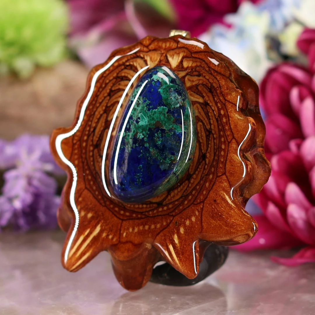 TEP Azurite Pendants 4 TEP Azurite Pendants