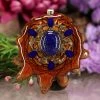TEP Lapis Lazuli With Gold 64 Star Tetrahedron Multi-Stone And Back Om