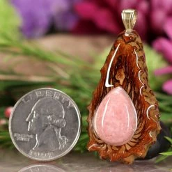 TEP Pendants Rhodochrosite Teardrop