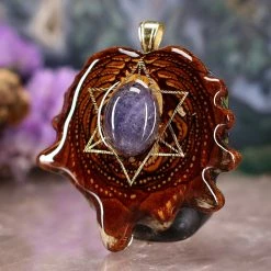 TEP Tanzanite With Gold Merkaba Pendants