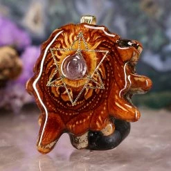 TEP Pendants Tanzanite With Gold Merkaba