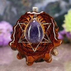 TEP Tanzanite With Silver Merkaba Pendants