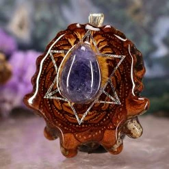 TEP Tanzanite With Silver Merkaba Pendants