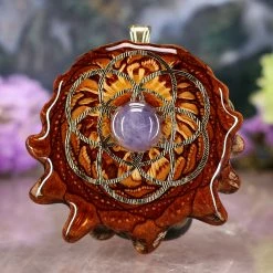 TEP Pendants Tanzanite With Gold Seed Of Life