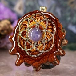 TEP Pendants Tanzanite With Gold Seed Of Life