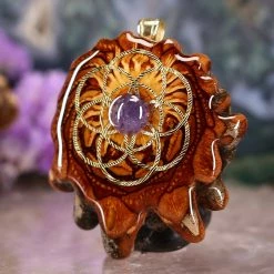 TEP Tanzanite With Gold Seed Of Life