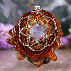 TEP Tanzanite With Silver Seed Of Life Pendants