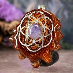 TEP Tanzanite With Silver Seed Of Life Pendants