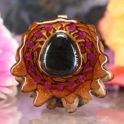 TEP Hematite With Multi-Glow Pendants