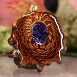 TEP Purple Paua Shell Pendants