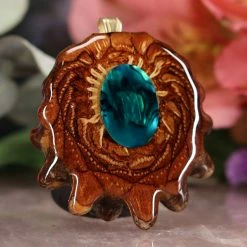 TEP Pendants Green Paua Shell