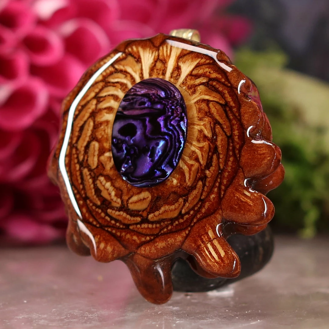 TEP Purple Paua Shell Pendants 4 TEP Purple Paua Shell Pendants