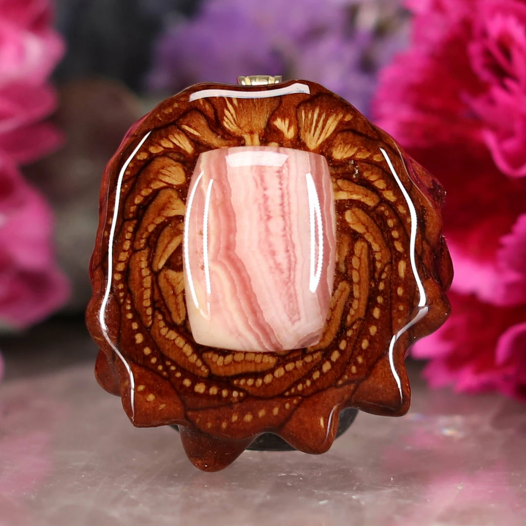 TEP Pendants Rhodochrosite 3 TEP Pendants Rhodochrosite