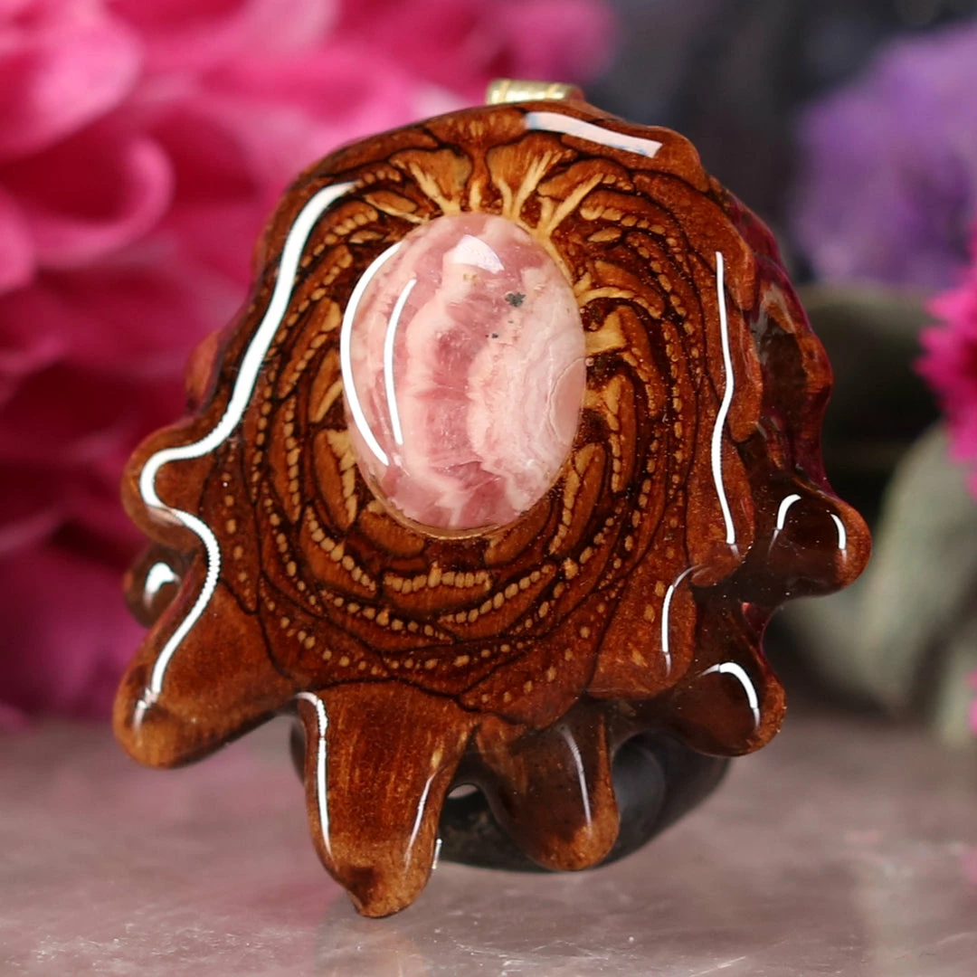 TEP Pendants Rhodochrosite 4 TEP Pendants Rhodochrosite