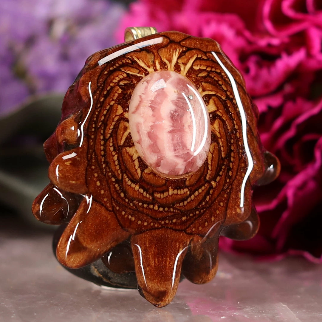 TEP Pendants Rhodochrosite 5 TEP Pendants Rhodochrosite