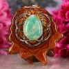 TEP Variscite With Silver Seed Of Life