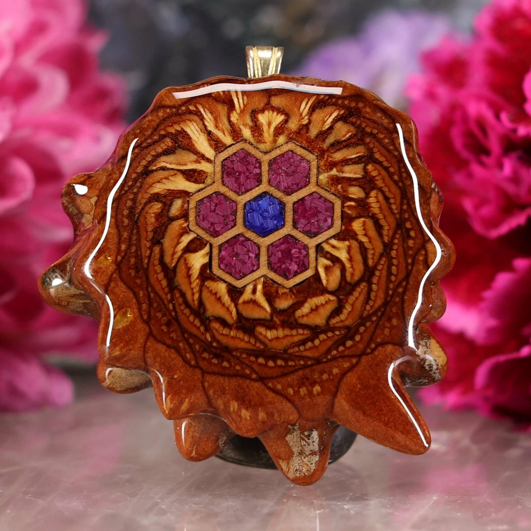 TEP Cosmic Honeycomb Pendants 3 TEP Cosmic Honeycomb Pendants