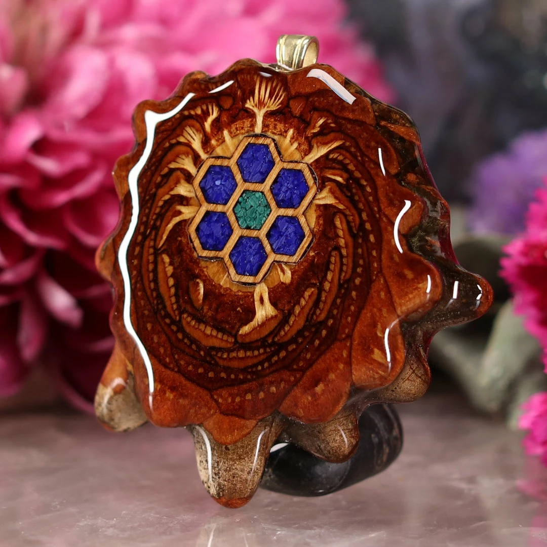 TEP Pendants Cosmic Honeycomb 4 TEP Pendants Cosmic Honeycomb