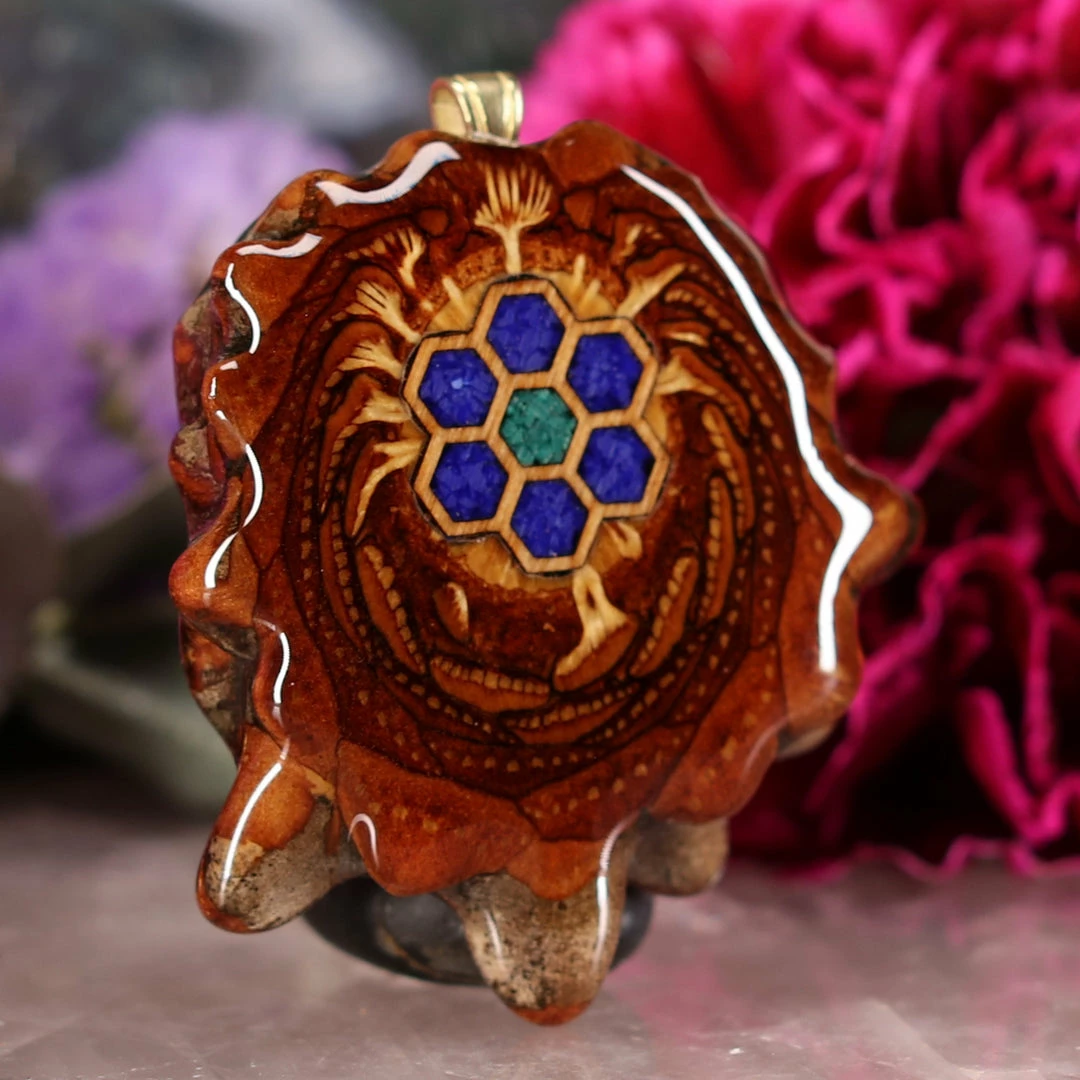 TEP Pendants Cosmic Honeycomb 5 TEP Pendants Cosmic Honeycomb