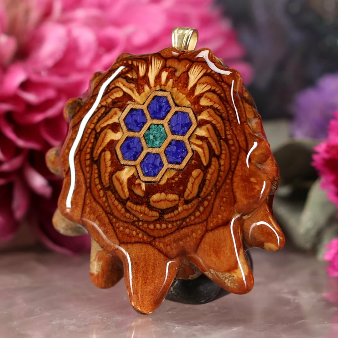 TEP Cosmic Honeycomb Pendants 4 TEP Cosmic Honeycomb Pendants