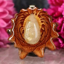 TEP Glowing Rutilated Quartz Pendants