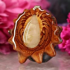 TEP Glowing Rutilated Quartz Pendants