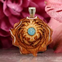 TEP Crushed Turquoise (Glows) Pendants