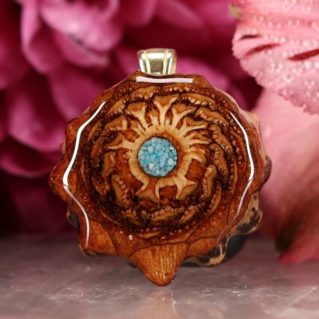 TEP Pendants Crushed Turquoise (Glows) 3 TEP Pendants Crushed Turquoise (Glows)