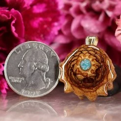 TEP Crushed Turquoise (Glows) Pendants