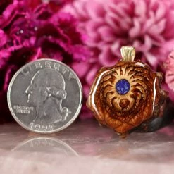 TEP Pendants Crushed Lapis (Glows)