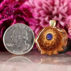 TEP Pendants Crushed Lapis (Glows)