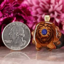 TEP Pendants Crushed Lapis (Glows)