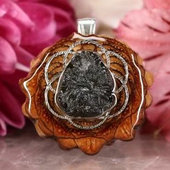 TEP Pendants Moldavite With Silver Seed Of Life