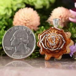 TEP Natural With Silver Third Eye (6th) Chakra 6 TEP Natural With Silver Third Eye (6th) Chakra