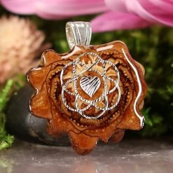 TEP Pendants Natural With Silver Heart Of Life