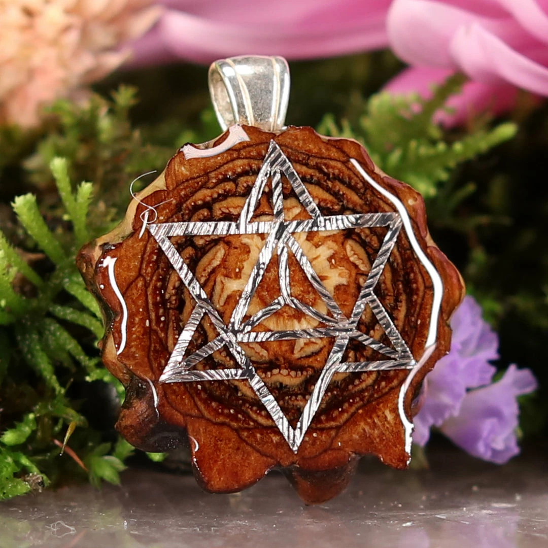 TEP Natural With Silver Merkaba 5 TEP Natural With Silver Merkaba