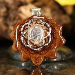 TEP Moonstone With Silver Seed Of Life