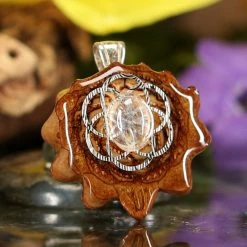 TEP Moonstone With Silver Seed Of Life