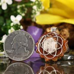 TEP Moonstone With Silver Seed Of Life