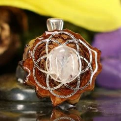 TEP Moonstone With Silver Seed Of Life