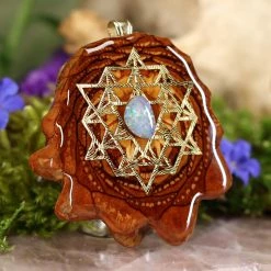 TEP Australian Blue Opal With Gold 64 Star Tetrahedron And Back Om Pendants 7 TEP Australian Blue Opal With Gold 64 Star Tetrahedron And Back Om Pendants