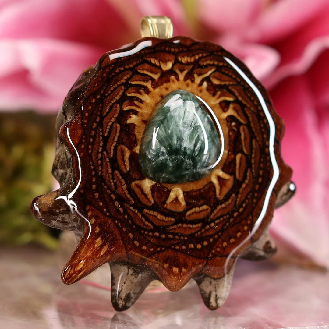 TEP Pendants Seraphinite 5 TEP Pendants Seraphinite