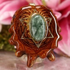 TEP Seraphinite With Gold Merkaba