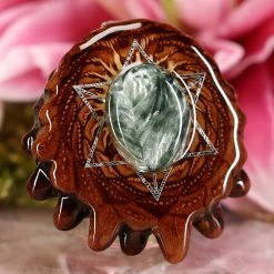 TEP Seraphinite With Silver Merkaba 7 TEP Seraphinite With Silver Merkaba