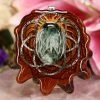 TEP Pendants Seraphinite With Silver Seed Of Life