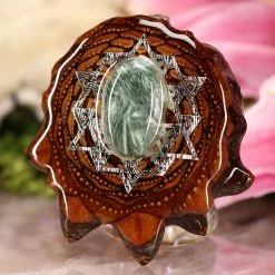 TEP Seraphinite With Silver 64 Star Tetrahedron