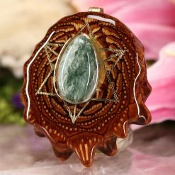 TEP Seraphinite With Gold Merkaba